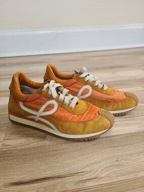 Loewe Flow Runner Sneaker size 39 Men's Orange made in Italy